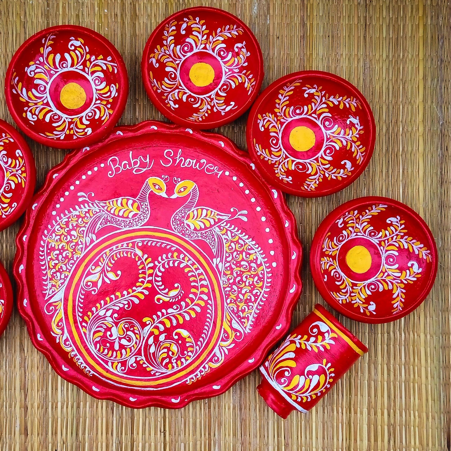 Mayur Matir Thala Set – (8 pcs)