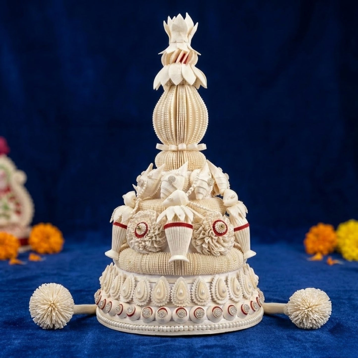 Handcrafted Sola Topor Bengali Wedding
