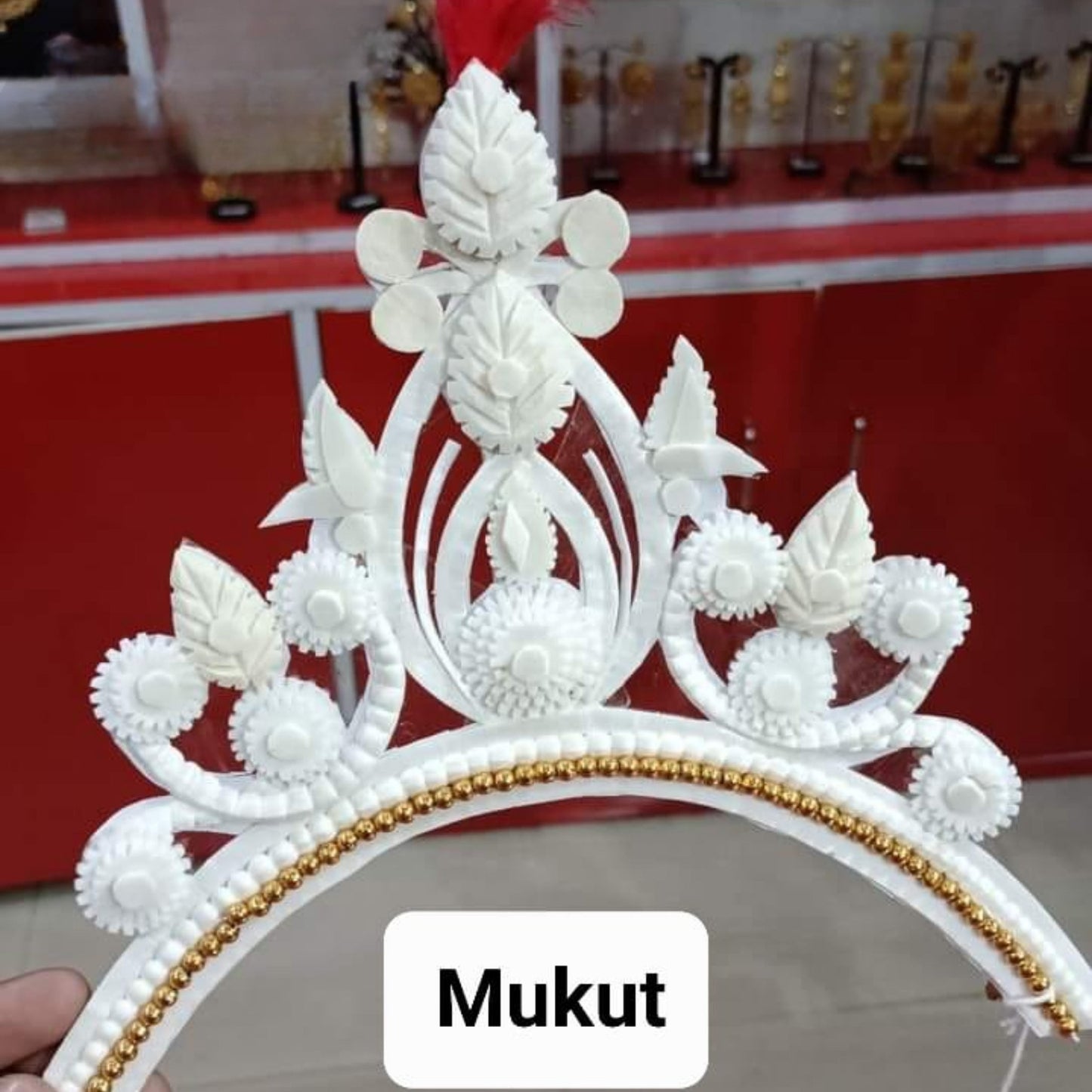 Authentic Bengali Bridal Sola Mukut