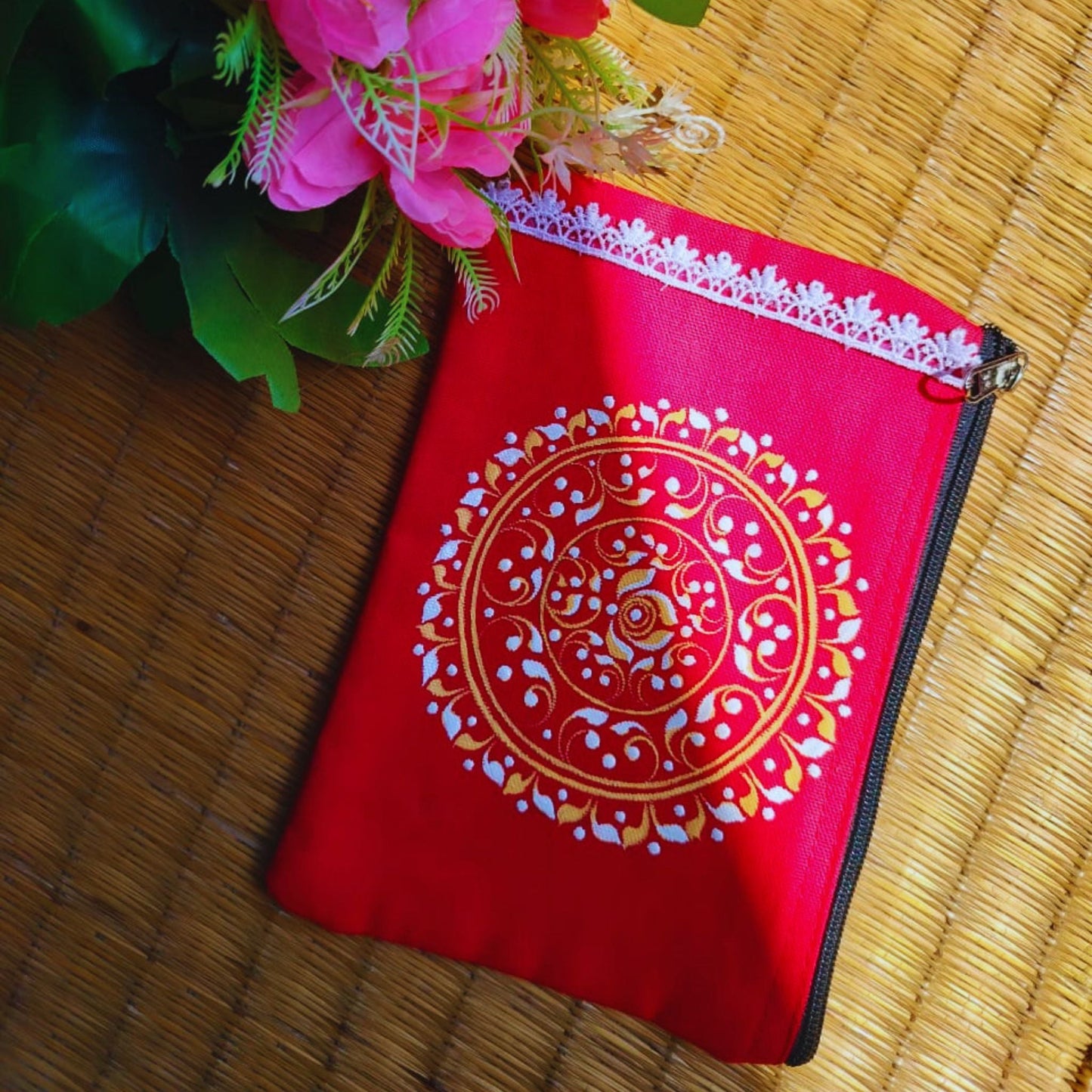 Handmade Kalka Art Side Bags (Combo of 3)