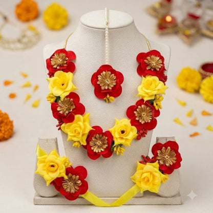 Basanta Floral Jewellery – Haldi  Flower Jewellery