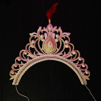 Lightweight Wedding Mukut Headpiece