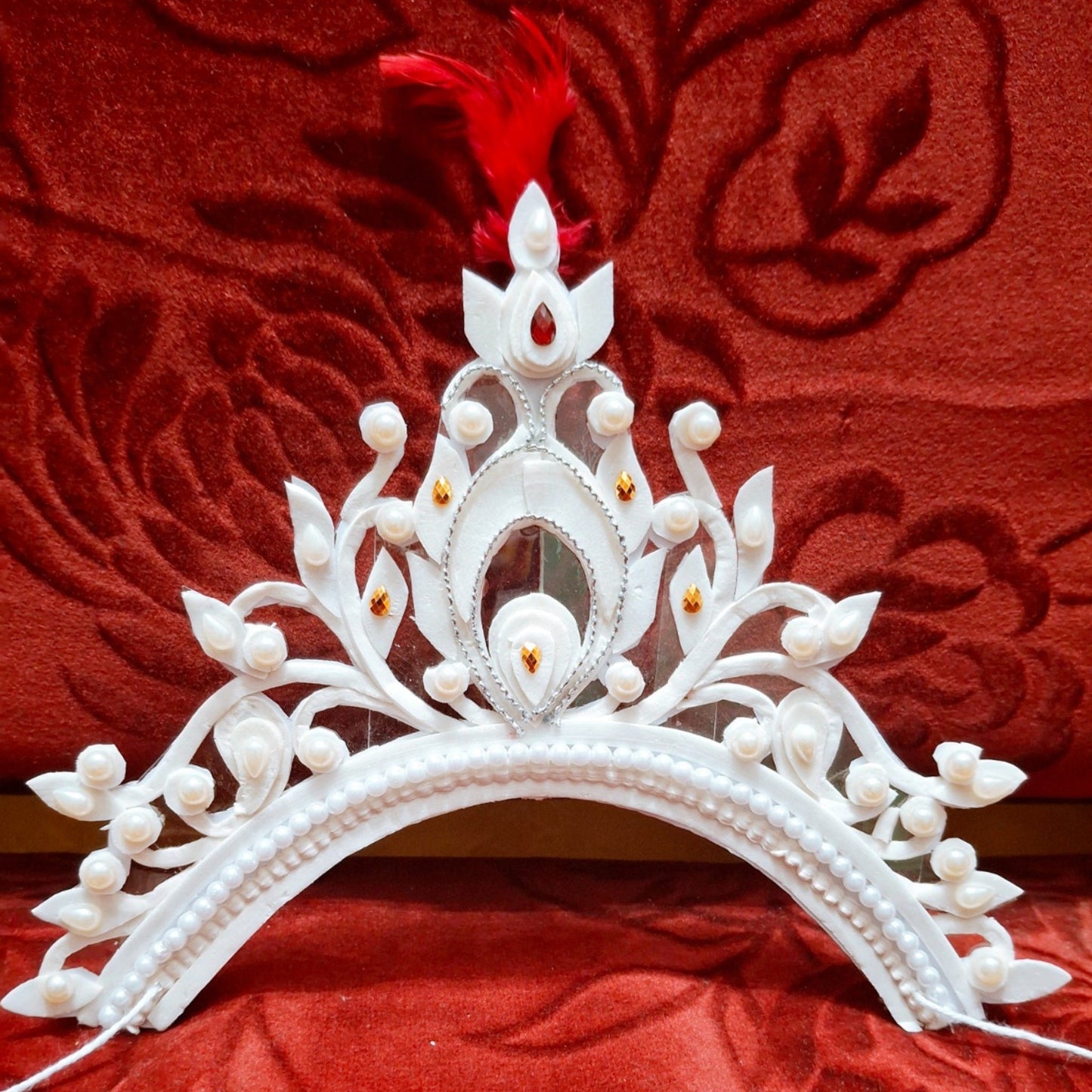 Handcrafted Jasmine Sola Mukut