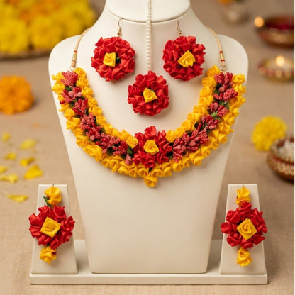 Tulaika  Floral Haldi Bridal Set –  Gaye Holud Jewellery