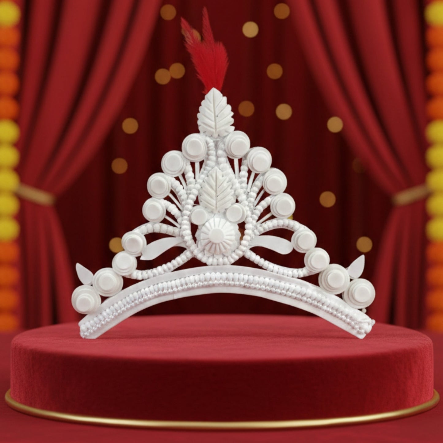 Pure Sola Bengali Bridal Mukut