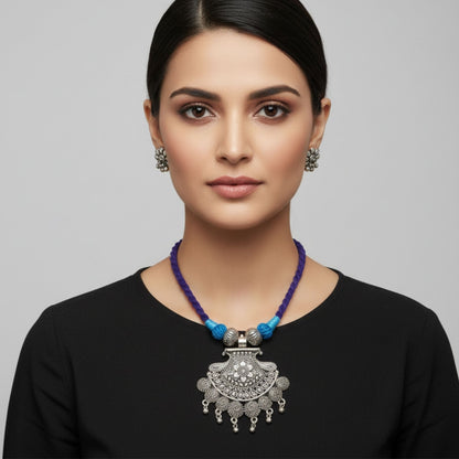 The Classic Blue Cord Necklace
