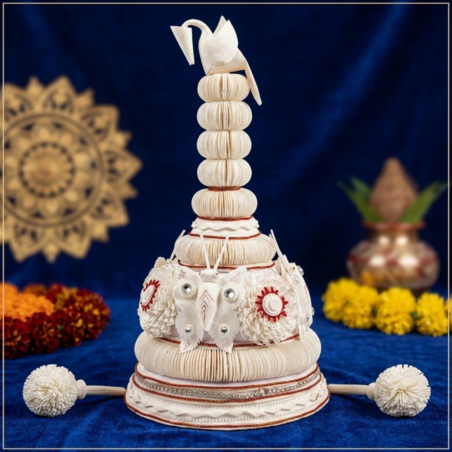 Decorative Topor Bengali Groom Hat