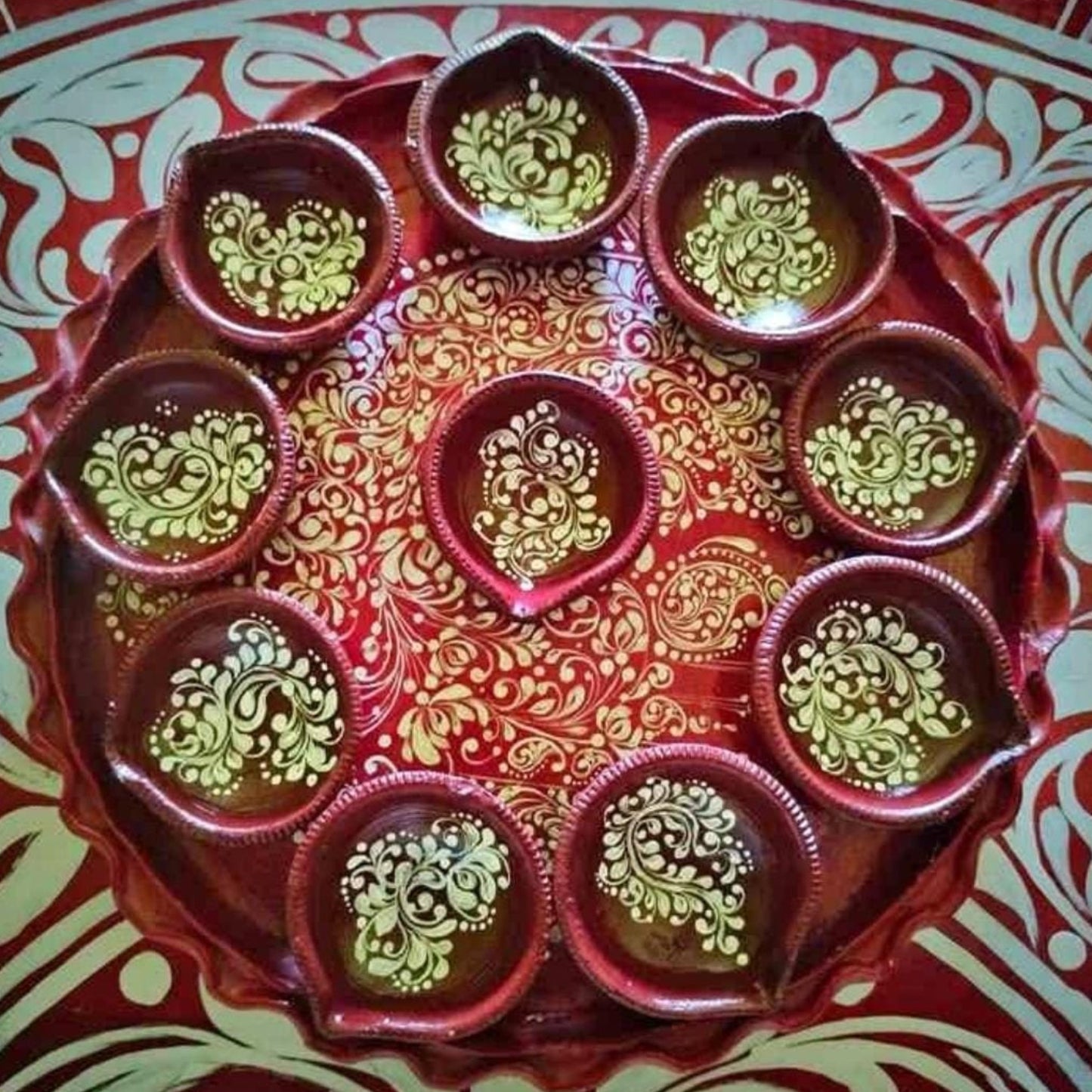 Kalka Heritage Clay Diya Set