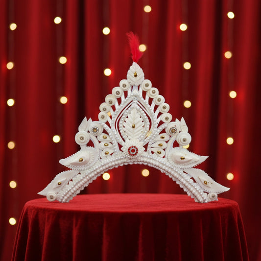 Traditional Pure Sola Bridal Mukut