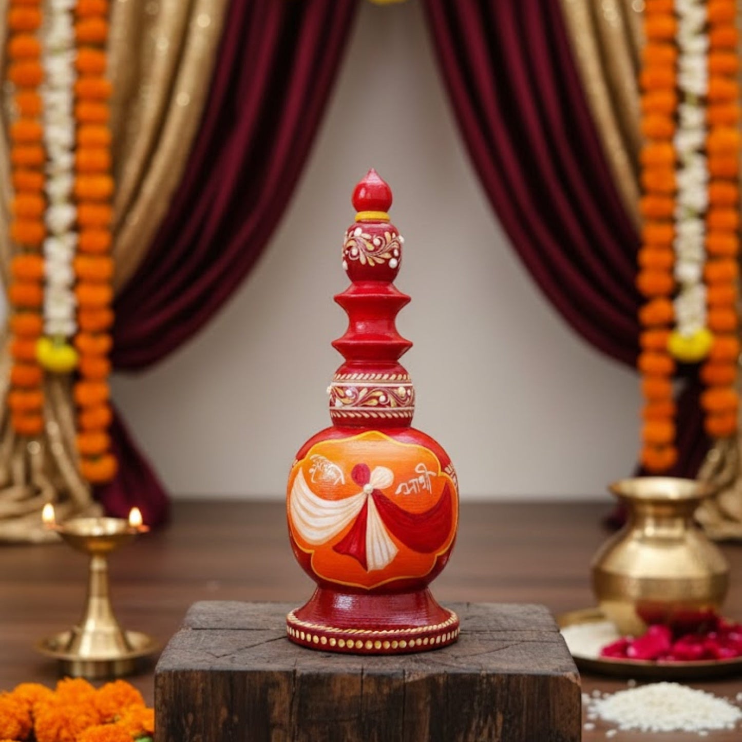 Festive Antique Finish Wedding Gachkouto