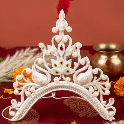 Royal Pearl Sola Mukut Bride