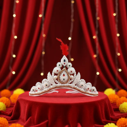 Handcrafted Bengali Sola Wedding Mukut