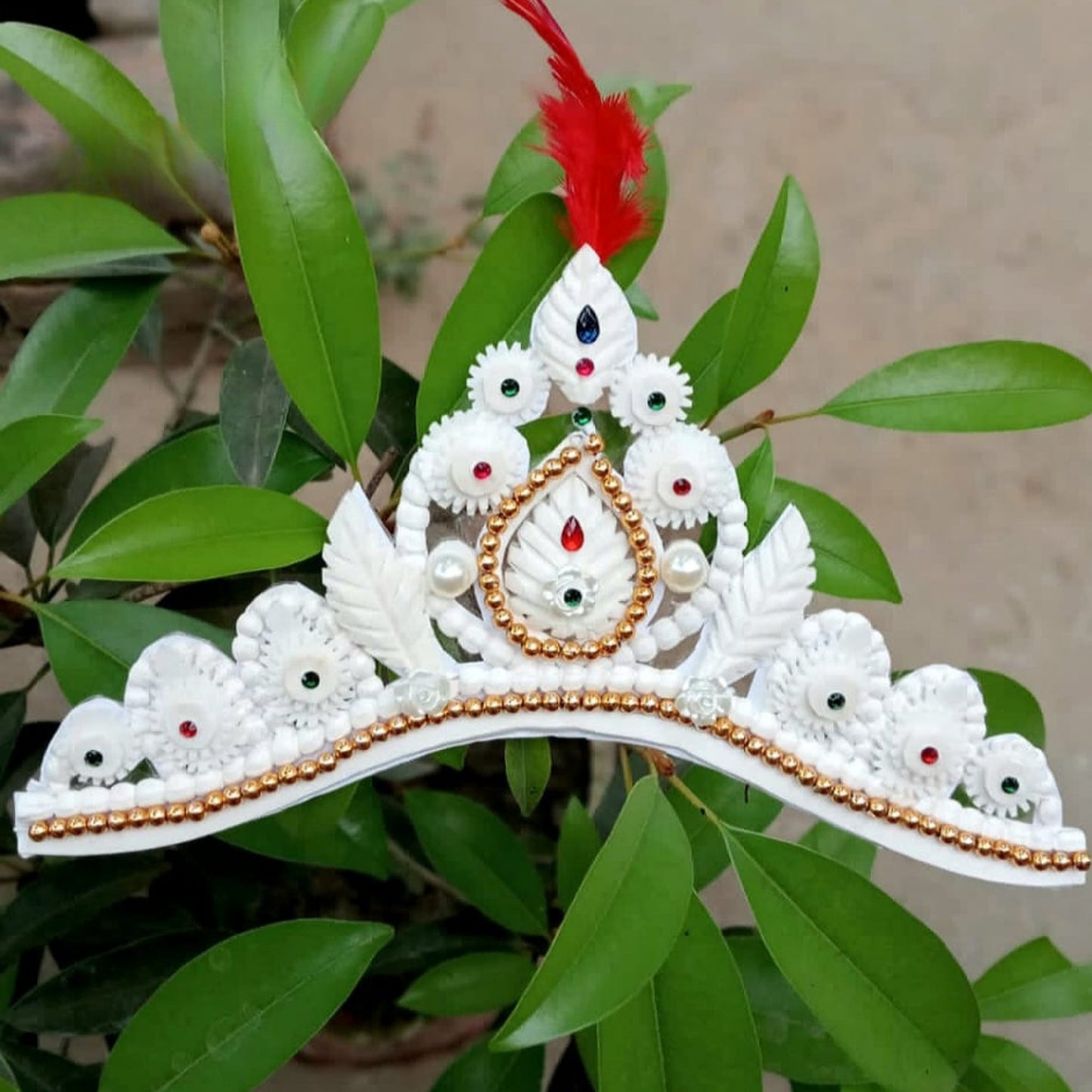 Handcrafted Bengali Sola Wedding Mukut