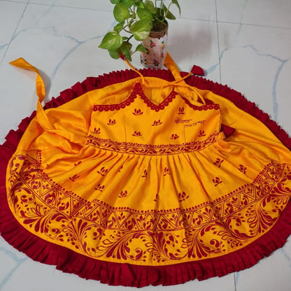 Sunshine Blossom Handcrafted Baby Frock