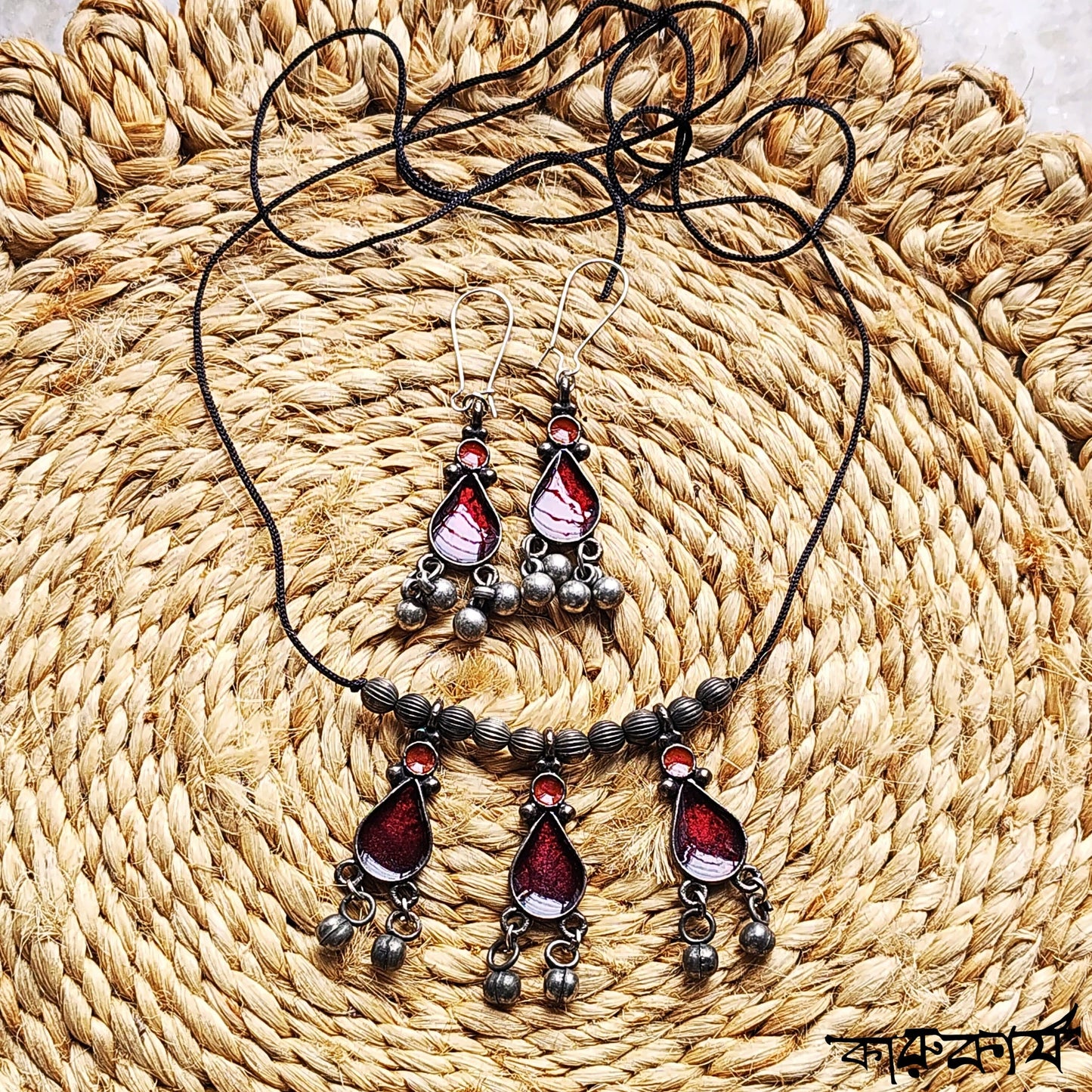 Sharvani Oxidized Choker Set