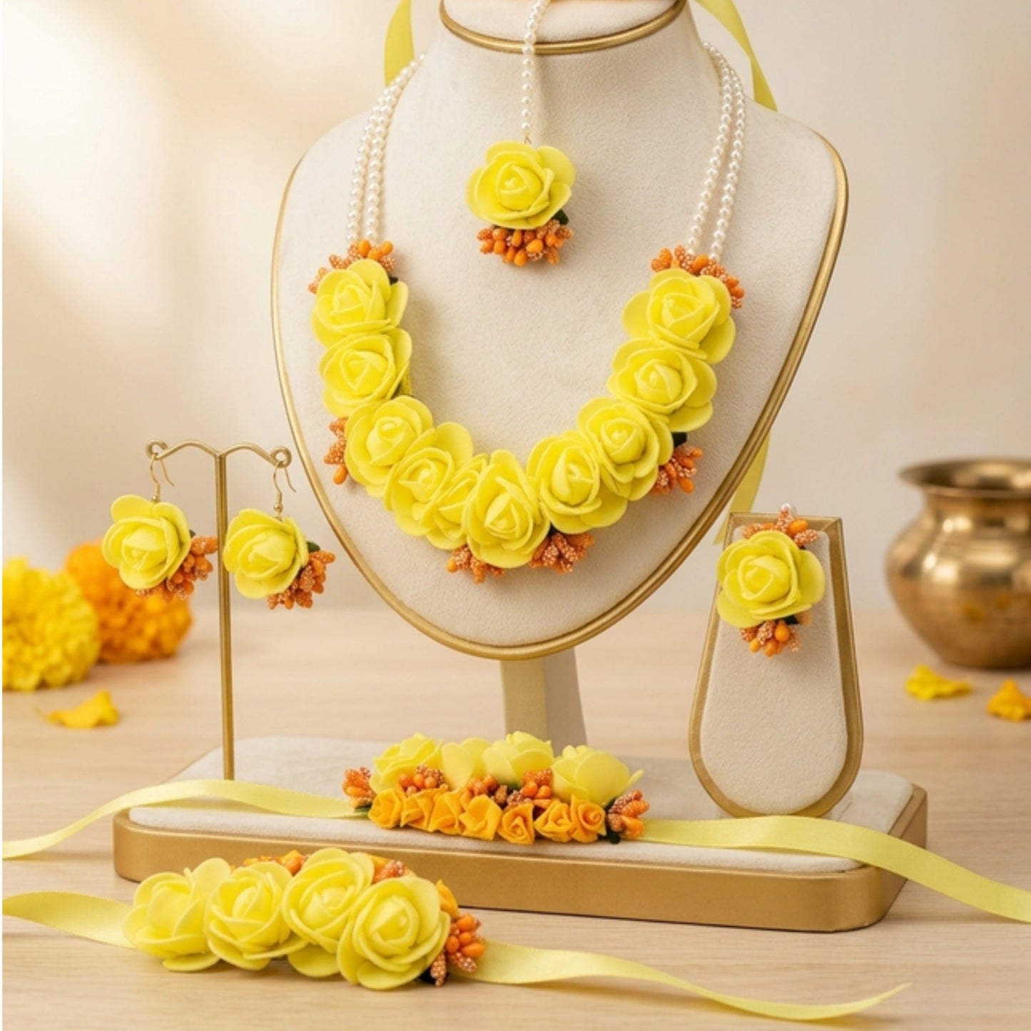 Hiranmayee Floral Jewellery – Haldi Jewellery