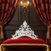Silver Crystal Accented Bride Mukut
