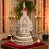Festive Pearl Adorned Topor Mukut Set (Name Customization)