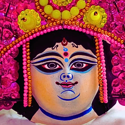 Ma Saraswati Chhau Mukhosh – (9×9 inch)