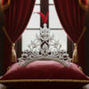 Crystal Flower Accent Bride Mukut