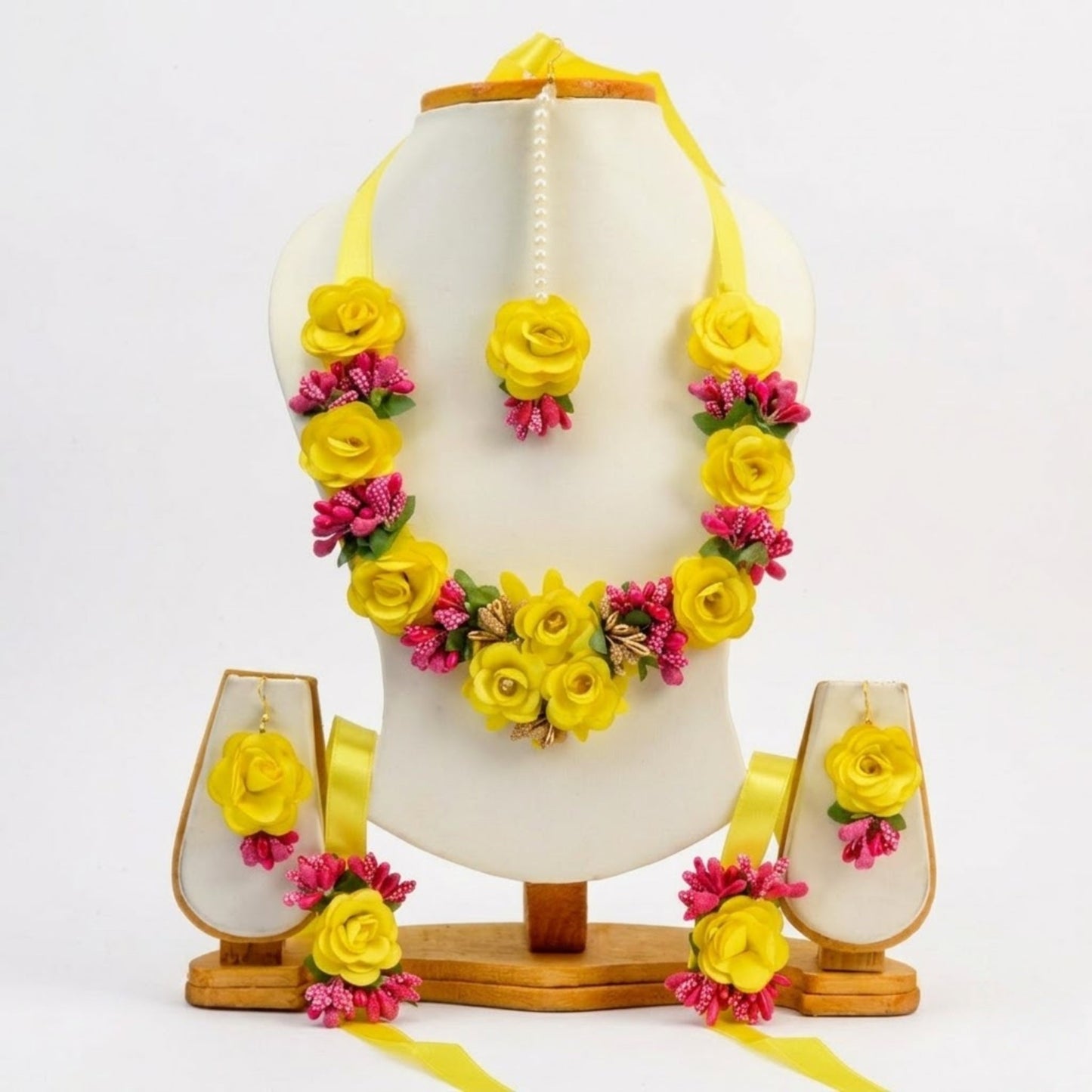 Floral Haldi Bridal Set – Gaye Holud Jewellery