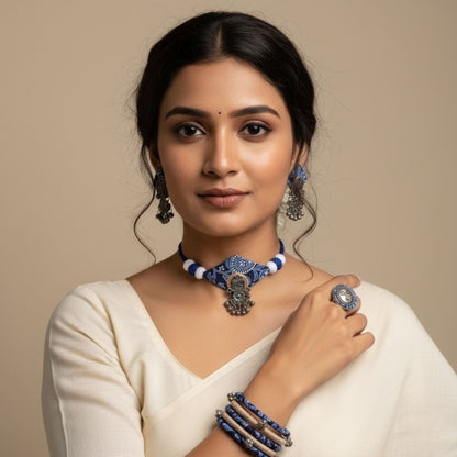 Kumudika Fabric Jewelry Set