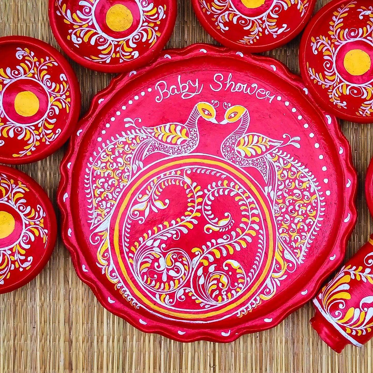 Mayur Matir Thala Set –  (8 pcs)