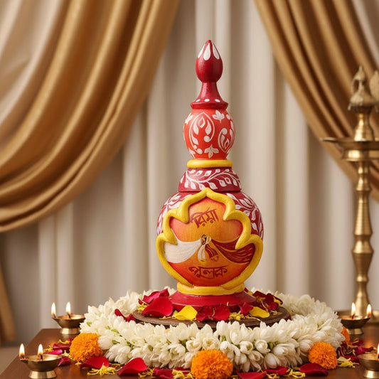 Traditional 3D Gachkouto for Bengali Wedding Rituals