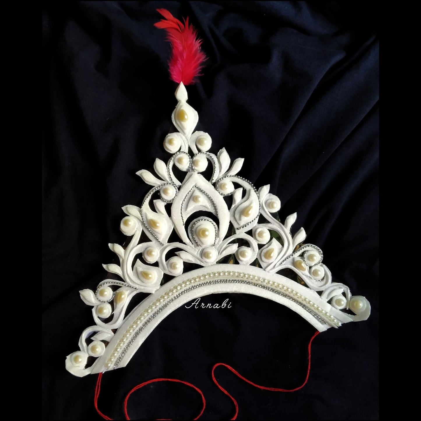 DivyaShubhra Bridal Mukut – Crown of Serenity