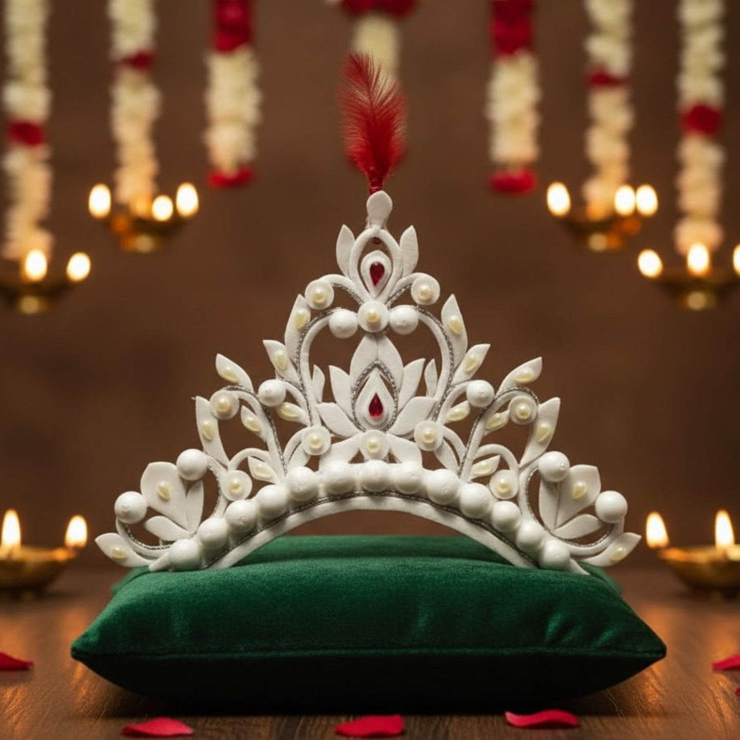 Elegant Gold Plated Bride Mukut