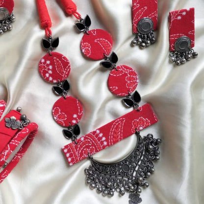 Lavanya Fabric Jewelry Set