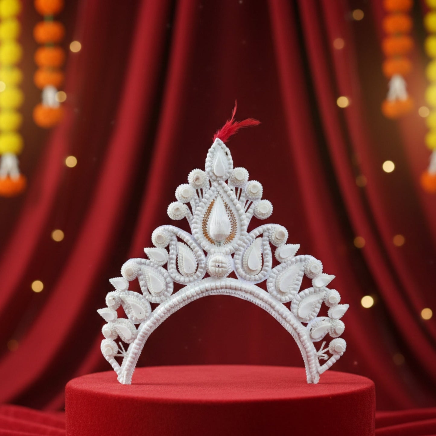 Pure Sola Bengali Bridal Mukut