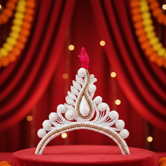 Traditional Pure Sola Bridal Mukut