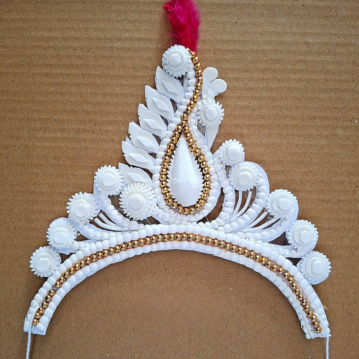 Traditional Pure Sola Bridal Mukut