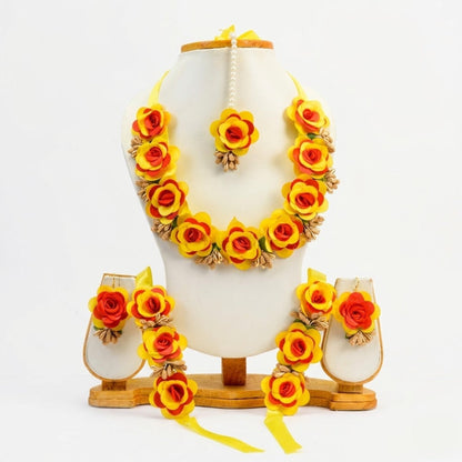 Shephali Floral Haldi Set – Gaye Holud Jewellery