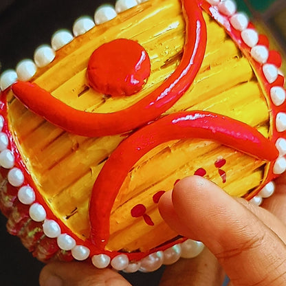 Handcrafted Clay Kunke –  Bengali Wedding Essential