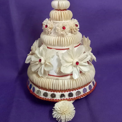 Classic Sholapith Groom’s Topor (14 inch X 24 inch)