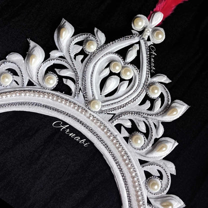 ChandrikaViraaj Mukut – Feathered Royalty
