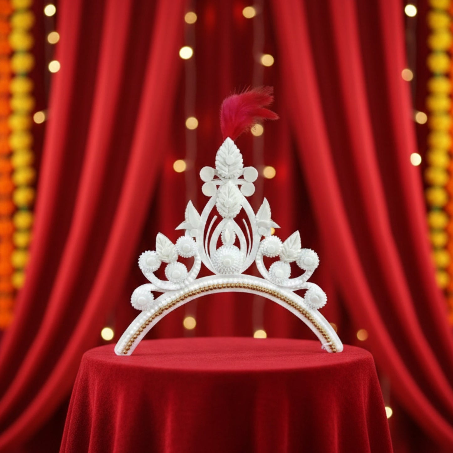 Authentic Bengali Bridal Sola Mukut