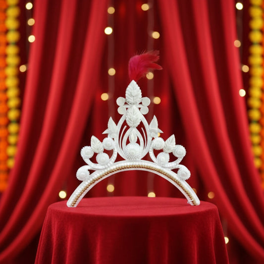 Authentic Bengali Bridal Sola Mukut