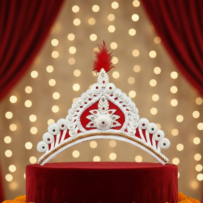Elegant Pure Sola Wedding Mukut
