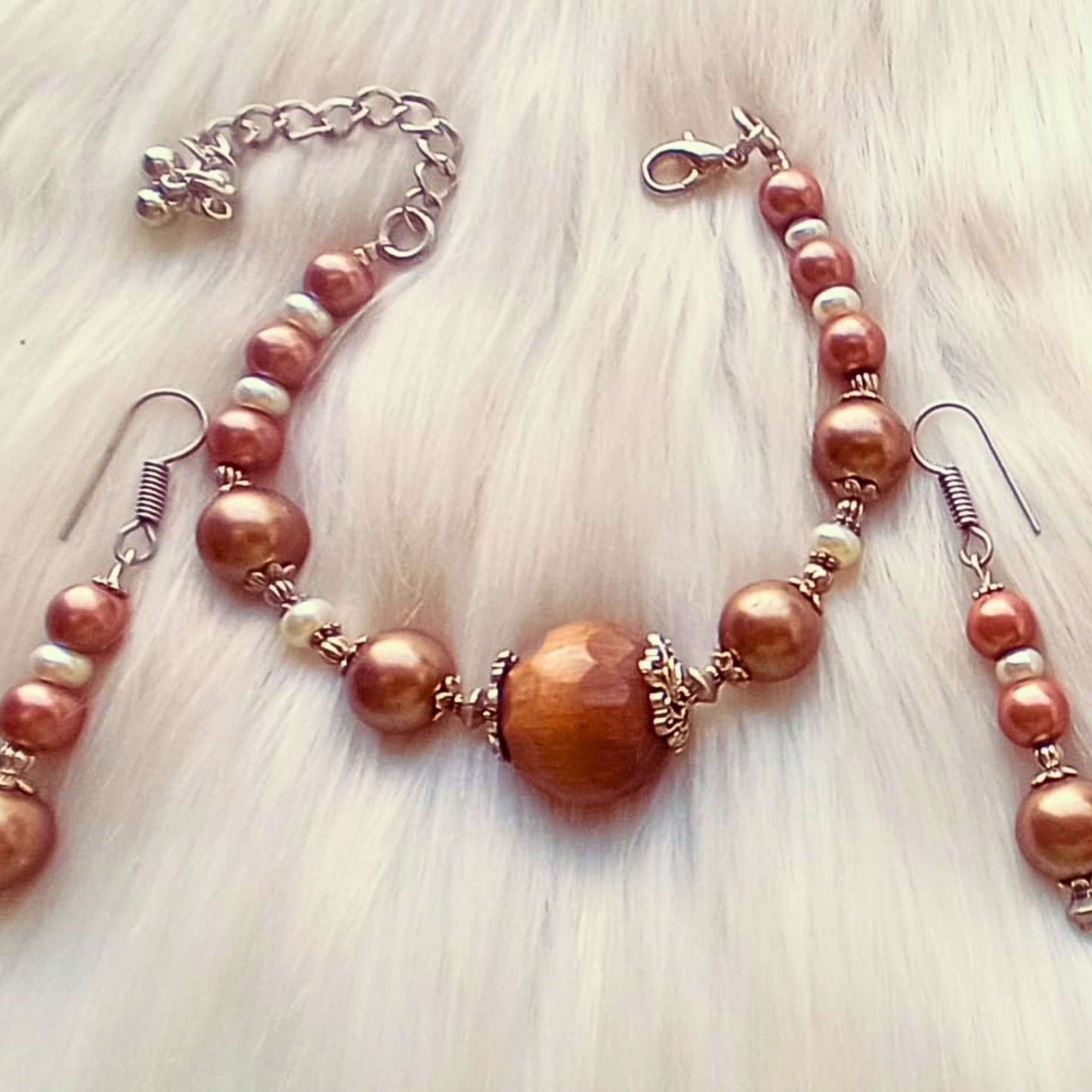 The Chocoholic bracelet earrings  set