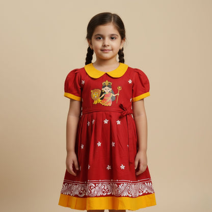 Gulabi Blossom Cotton Baby Frock