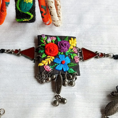 Bohemian Chic Handmade Fabric Earrings