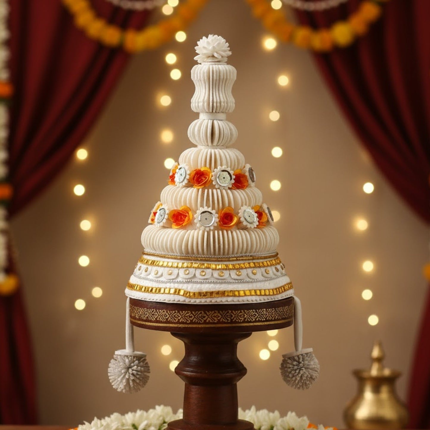 Classic Bengali Gent's Topor for Marriage (14 inch X 24 inch)