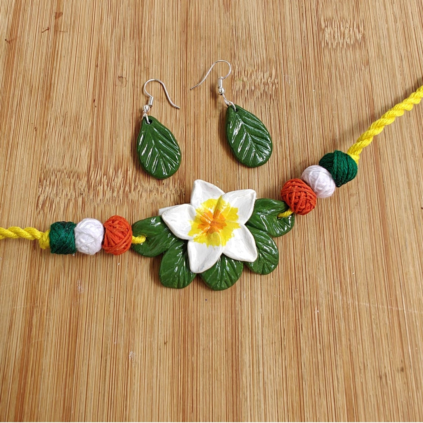 Blooming Beauty – Handcrafted Clay Choker Set