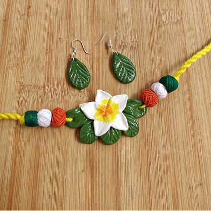 Blooming Beauty – Handcrafted Clay Choker Set