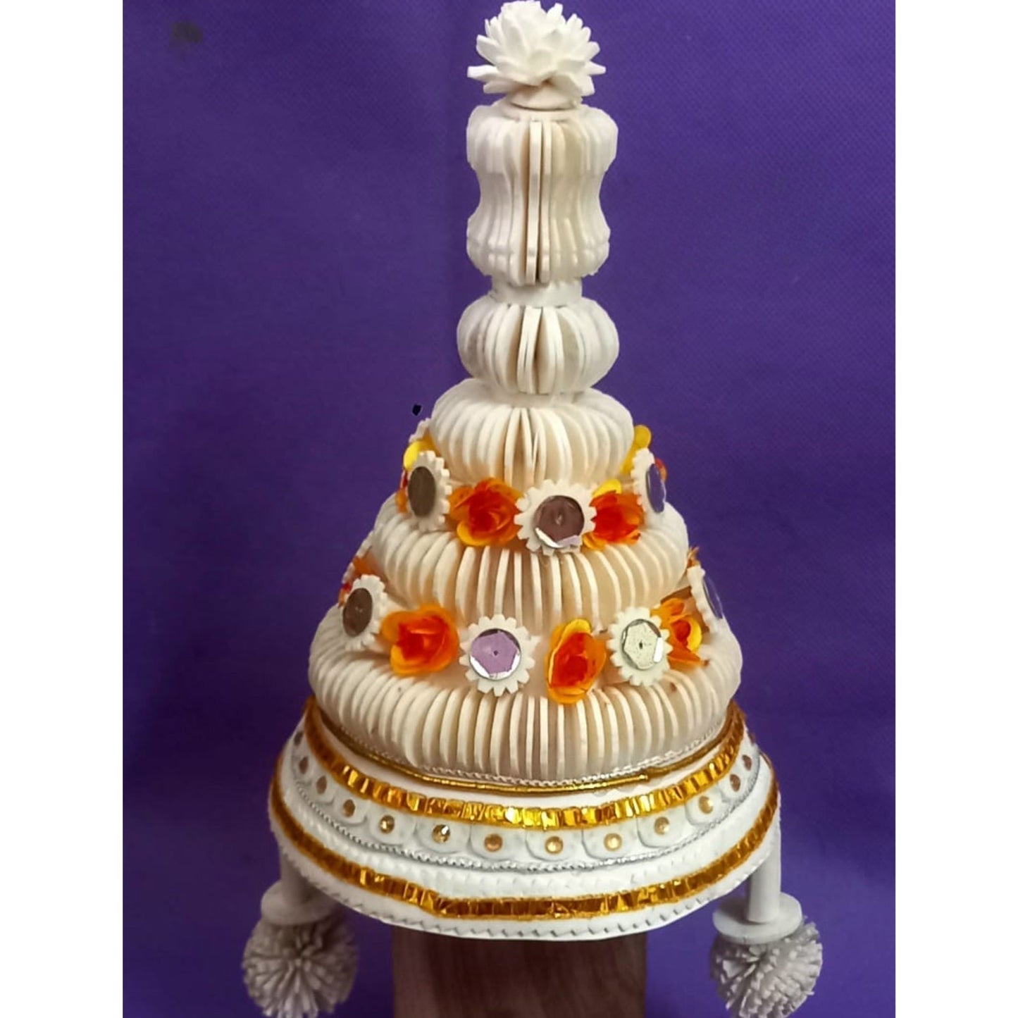 Classic Bengali Gent's Topor for Marriage (14 inch X 24 inch)