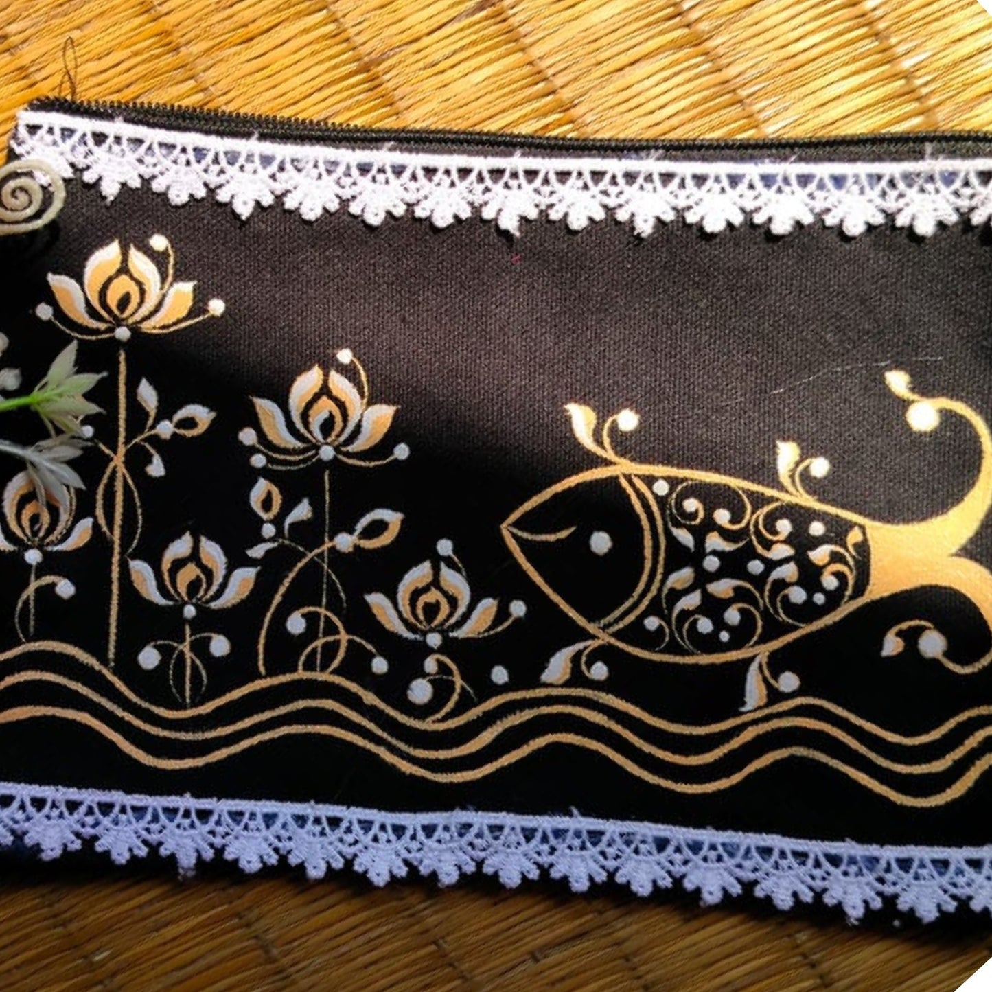 Handmade Kalka Art Side Bags (Combo of 3)