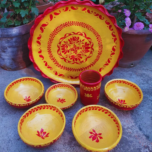Karukriti Matir Thala Set – 7-Pieces